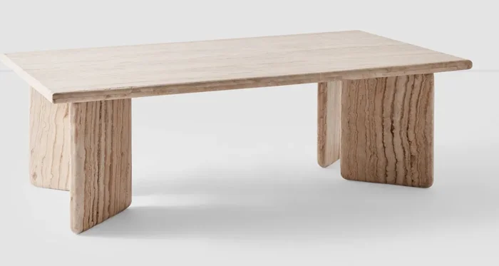 Amata Travertine Coffee Table
