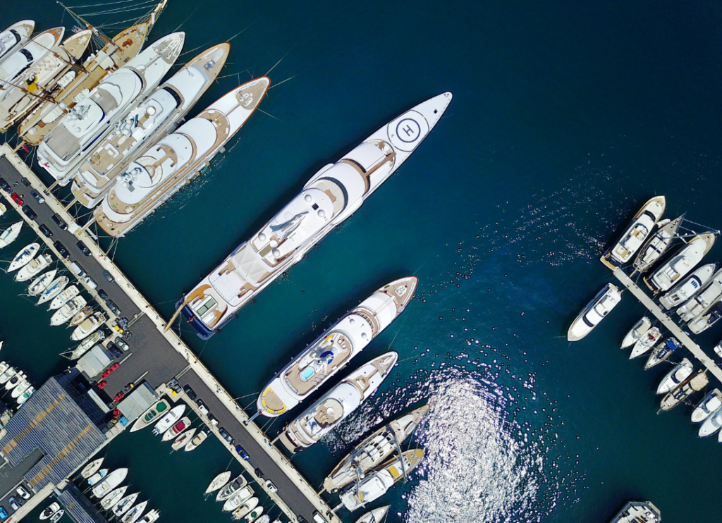 boats docked at a private marina