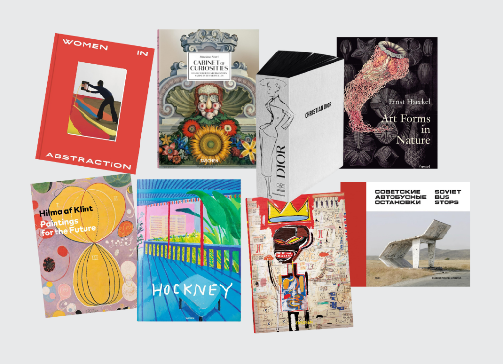 a selection of art book covers